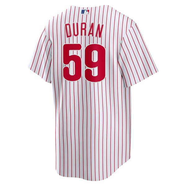 Jhoan Duran Philadelphia Phillies Nike Home Replica Jersey - White - Image 3
