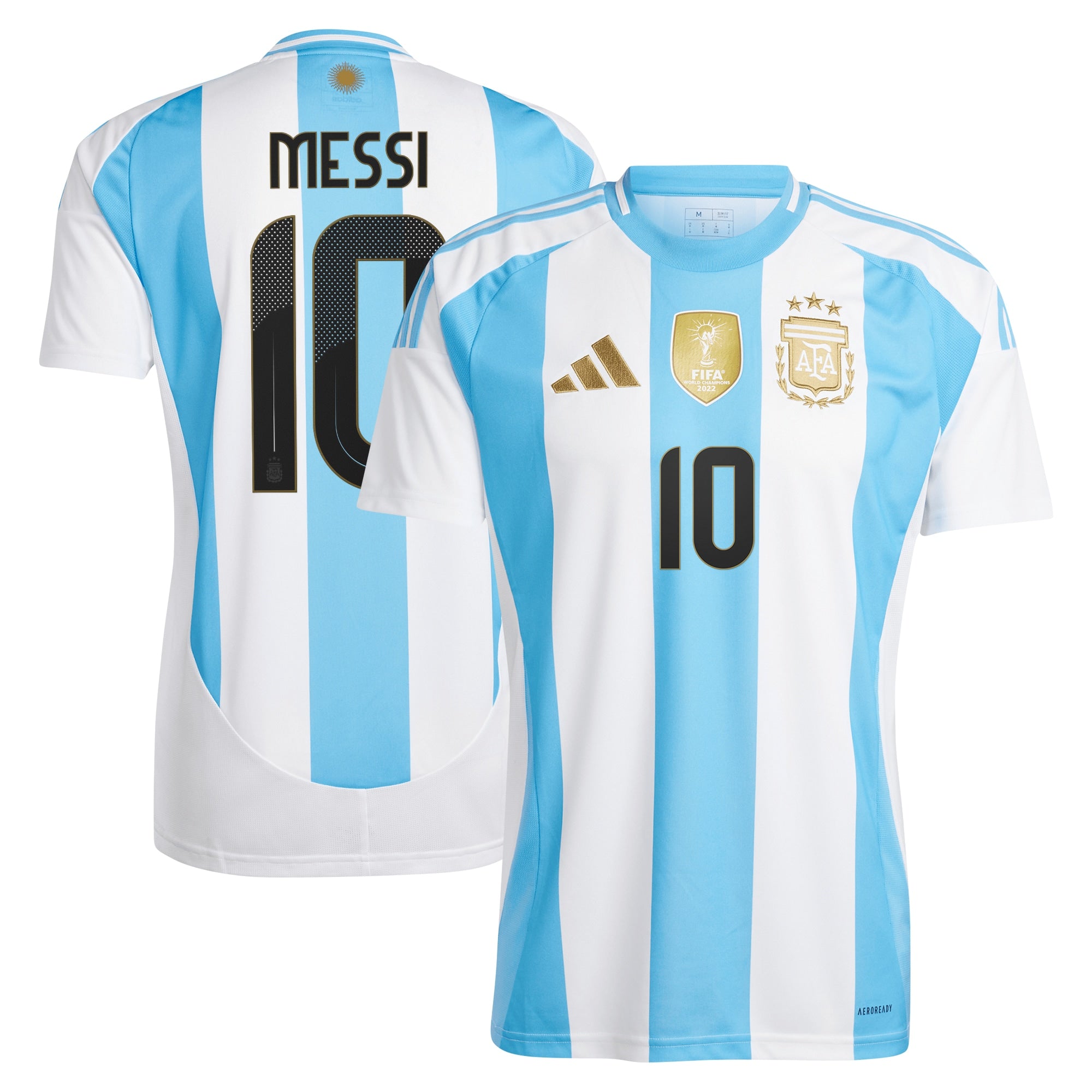 Lionel Messi Argentina National Team adidas 2024 Away Replica Player Jersey - Blue/White - Image 5