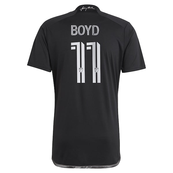 Tyler Boyd Nashville SC adidas 2024 Man In Black Kit Replica Player Jersey - Black/Yellow - Image 4