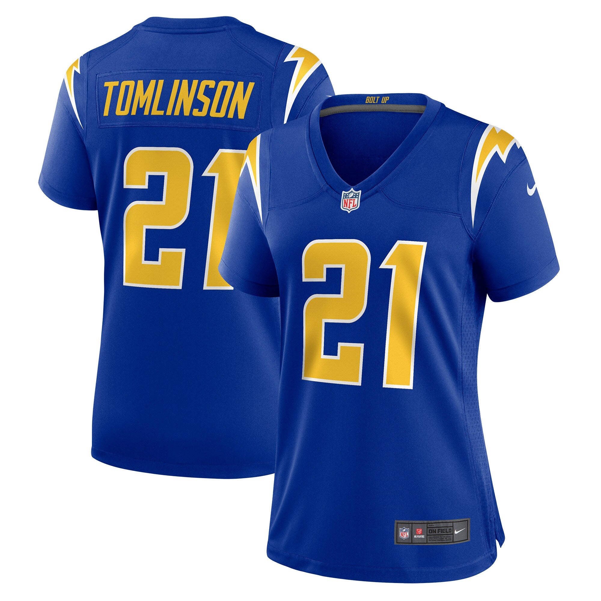 LaDainian Tomlinson Los Angeles Chargers Nike Women's Retired Player Jersey - Navy/Powder Blue/Royal - Image 6