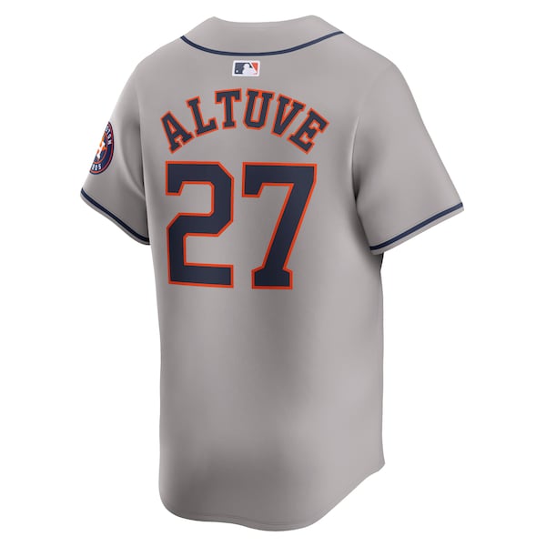 Jose Altuve Houston Astros Nike Away Limited Player Jersey - Gray/White - Image 4