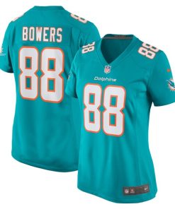 Nick Bowers Miami Dolphins Nike Women's Team Game Jersey -  Aqua