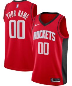 Houston Rockets Nike Custom Swingman Jersey - Icon Edition - Red
