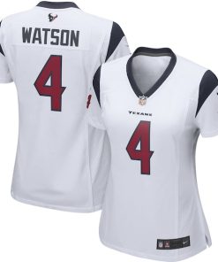 Alternative view of Deshaun Watson Houston Texans Nike Women's Player Game Jersey - White/Navy/Red