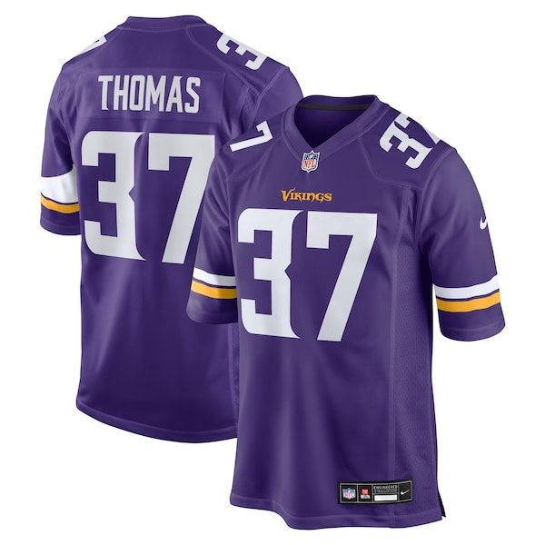 Tavierre Thomas Minnesota Vikings Nike Team Game Jersey - Purple