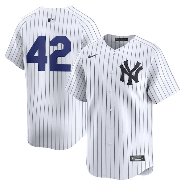 New York Yankees Nike 2024 Jackie Robinson Day Home Limited Jersey?ยจC White