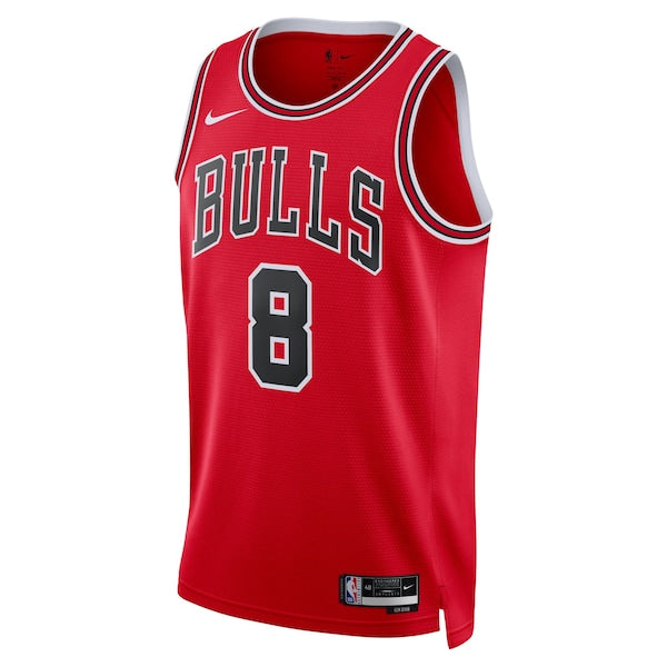 Zach LaVine Chicago Bulls Nike Unisex Swingman Jersey - Icon Edition - Red/White - Image 3