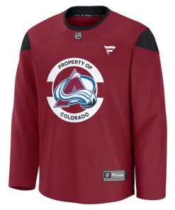 Alternative view of Colorado Avalanche  Team Practice Jersey - Burgundy