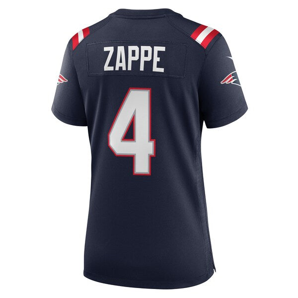 Bailey Zappe New England Patriots Nike Women's Game Player Jersey - Navy/Red/White - Image 4