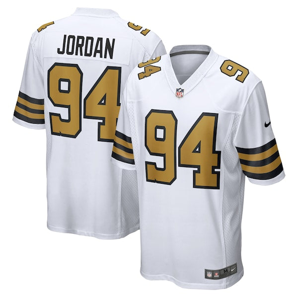 Cameron Jordan New Orleans Saints Nike Alternate Game Jersey - White/Black - Image 5