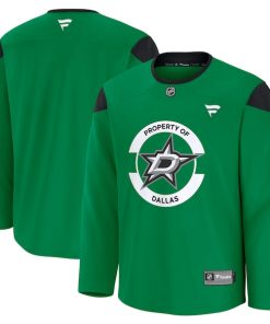 Alternative view of Dallas Stars  Team Practice Jersey - Kelly Green/Black