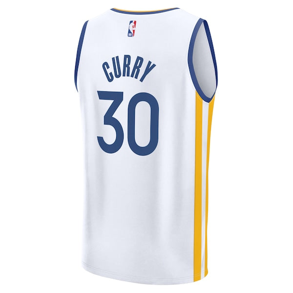Stephen Curry Golden State Warriors Youth Fast Break Replica Jersey - Association Edition - White - Image 3