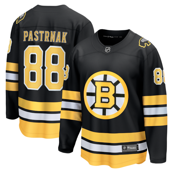 David Pastrnak Boston Bruins Home Breakaway Jersey - Black