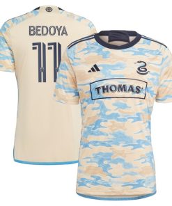 Alejandro Bedoya Philadelphia Union adidas 2024 For Philly Replica Jersey - Tan