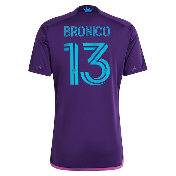 Brandt Bronico Charlotte FC adidas 2023 Crown Jewel Kit Replica Jersey - Purple - Image 3