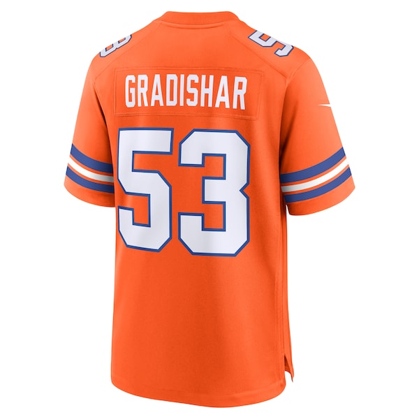 Randy Gradishar Denver Broncos Nike Mile High Collection 1977 Throwback Retired Player Game Jersey - Orange - Image 3