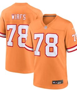 Tristan Wirfs Tampa Bay Buccaneers Nike Throwback Game Jersey - Orange/Red