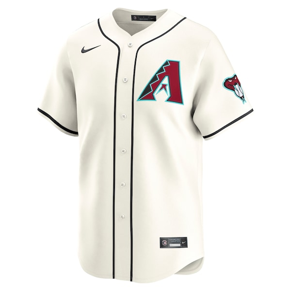 Arizona Diamondbacks Nike Home Limited Jersey - Cream - Image 2