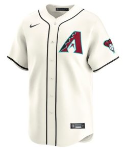 Alternative view of Arizona Diamondbacks Nike Home Limited Jersey - White
