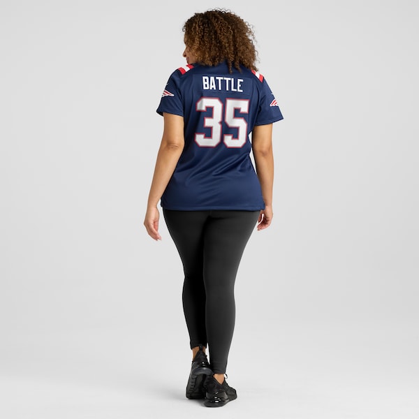 Miles Battle New England Patriots Nike Women's Game Jersey - Navy - Image 7