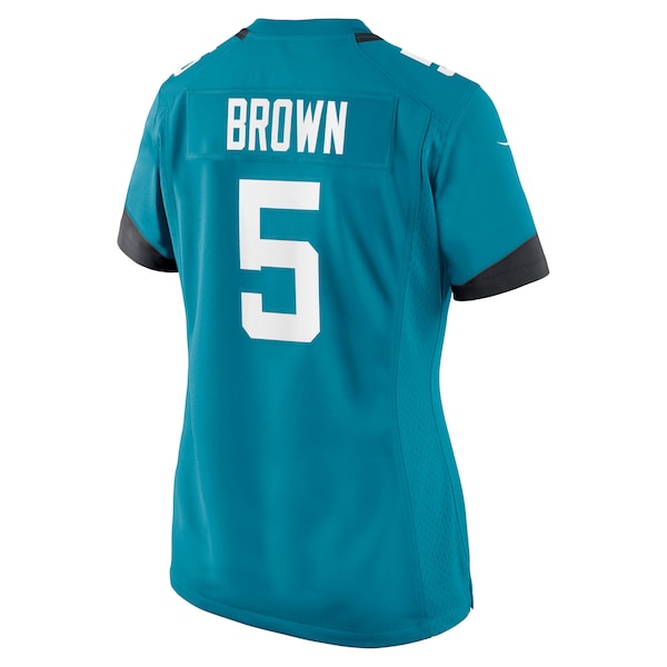 Dyami Brown Jacksonville Jaguars Nike Women's Team Game Jersey - Teal - Image 3
