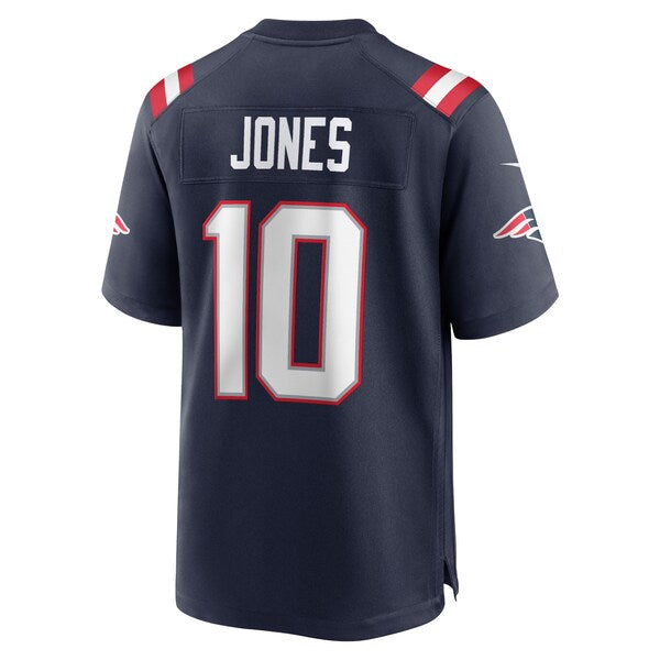 Mac Jones New England Patriots Nike Team Game Jersey - Navy/White - Image 6