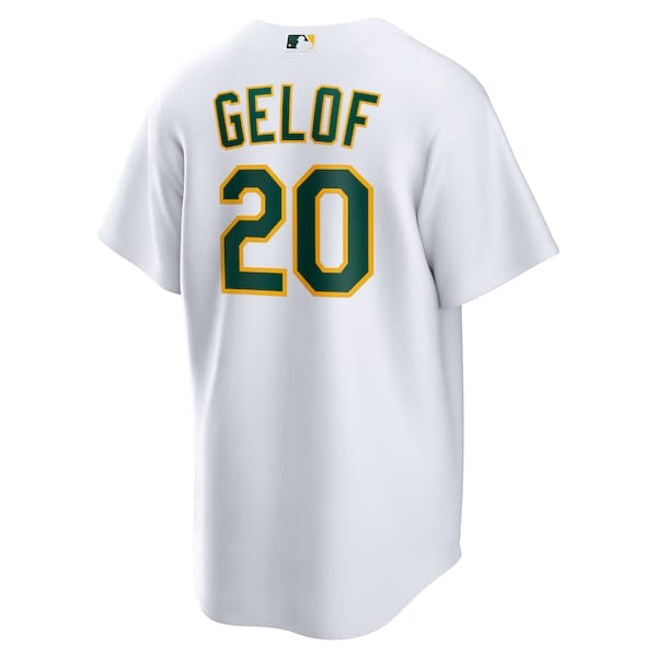 Zack Gelof Oakland Athletics Nike Home Replica Jersey - White - Image 3