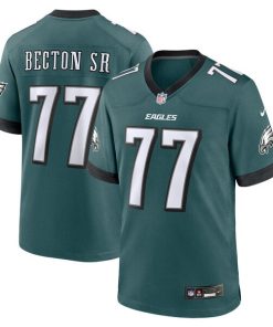 Mekhi Becton Sr.?Philadelphia Eagles Nike Game Jersey - Midnight Green