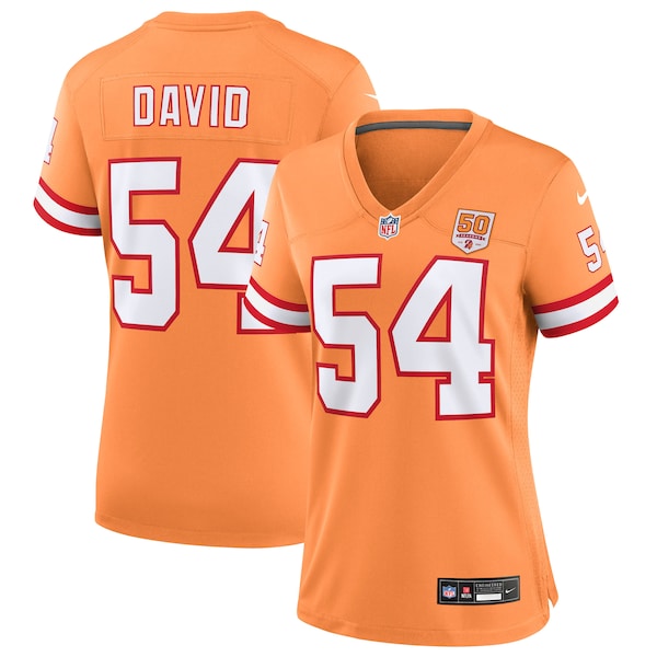 Lavonte David Tampa Bay Buccaneers Nike Women's 50th Season Game Jersey - Creamsicle/Red/White