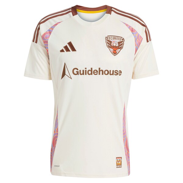 Aaron Herrera D.C. United adidas 2025 The Soul Kit Replica Player Jersey - Natural - Image 2