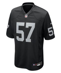 Alternative view of Germaine Pratt Las Vegas Raiders Nike Team Game Jersey -  Black