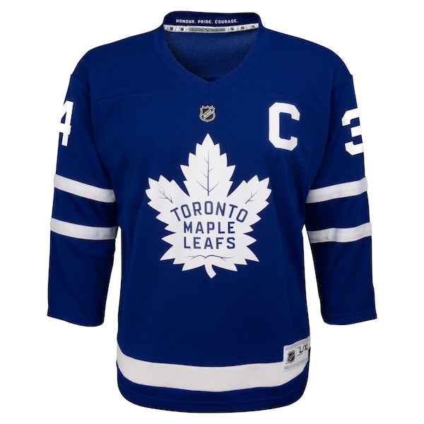 Auston Matthews Toronto Maple Leafs Youth Home Replica Player Jersey - Blue/Black - Image 3