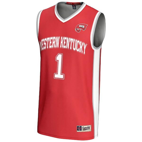 #1 Western Kentucky Hilltoppers GameDay Greats Lightweight Basketball Jersey - Red/White/Black - Image 4