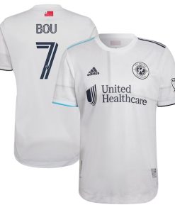 Gustavo Bou New England Revolution adidas 2022 The Fort Authentic Player Jersey - White