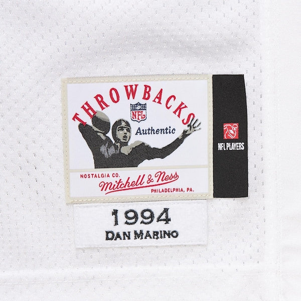 Dan Marino Miami Dolphins 1994 Authentic Throwback Retired Player Jersey - White - Image 6