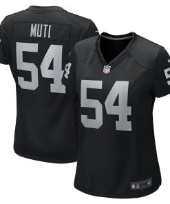 Netane Muti Las Vegas Raiders Nike Women's Team Game Jersey -  Black