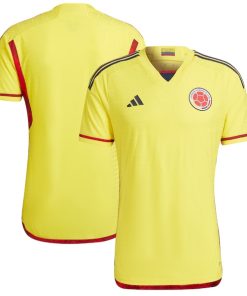Colombia National Team adidas 2022/23 Home Authentic Blank Jersey - Yellow
