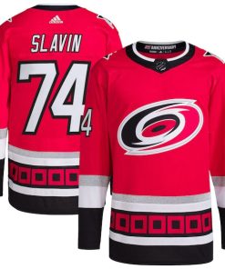 Jaccob Slavin Carolina Hurricanes adidas  Primegreen Authentic Pro Player Jersey - Red