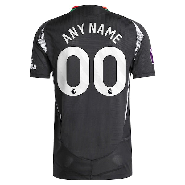 Arsenal adidas 2024/25 Away Authentic Custom Jersey - Black - Image 4
