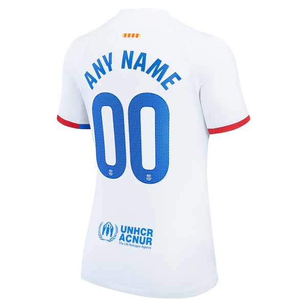 Barcelona Nike Women's 2023/24 Away Custom Replica Jersey - White - Image 3