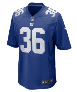 Alternative view of Curtis Bolton New York Giants Nike Team Game Jersey -  Royal