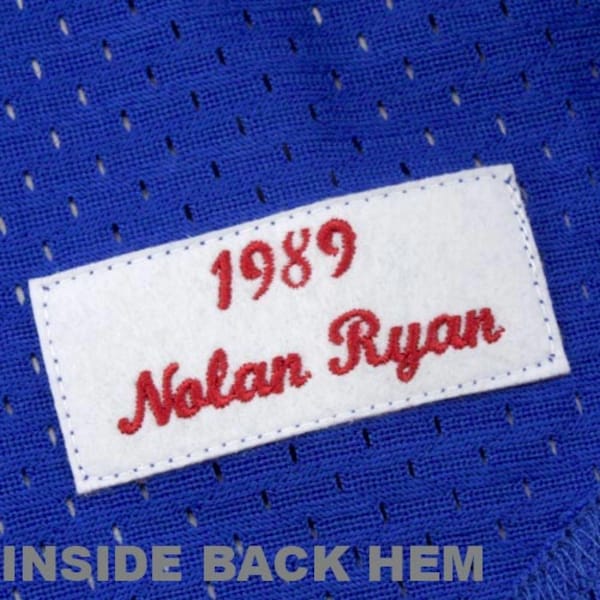 Nolan Ryan Texas Rangers 1989 Authentic Cooperstown Collection Mesh Batting Practice Jersey - Royal - Image 8
