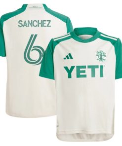 Ilie Sanchez Austin FC adidas Youth 2024 The Armadillo Kit Replica Player Jersey - Tan