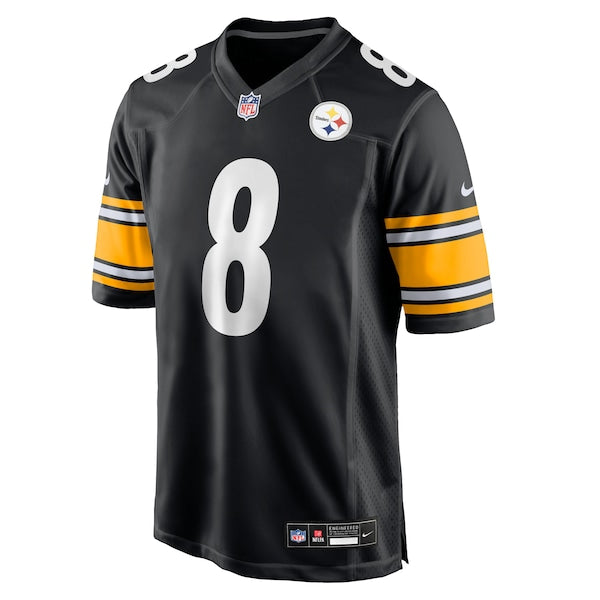 Aaron Rodgers Pittsburgh Steelers Nike Game Jersey - Black/White - Image 3