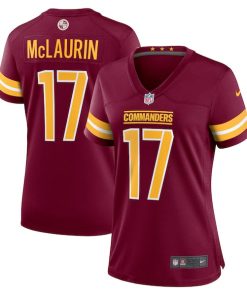 Alternative view of Terry McLaurin Washington Commanders Nike Women's Game Jersey - Burgundy/Black/White