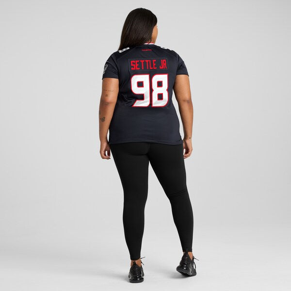 Tim Settle Jr. Houston Texans Nike Women's Team Game Jersey - Navy - Image 7