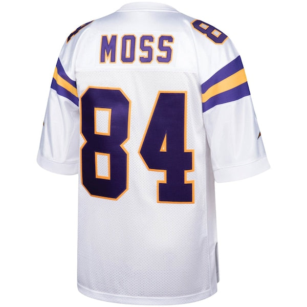 Randy Moss Minnesota Vikings 2000 Authentic Throwback Retired Player Jersey - White - Image 4