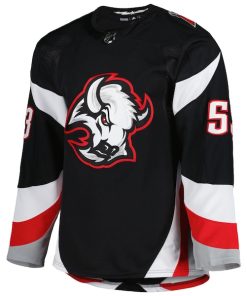 Alternative view of Jeff Skinner Buffalo Sabres adidas Alternate Primegreen Authentic Player Jersey - Black