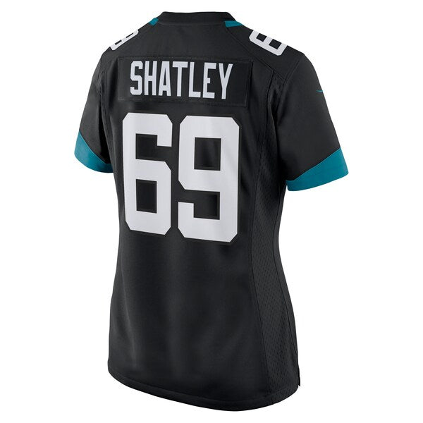 Tyler Shatley Jacksonville Jaguars Nike Women's Game Jersey - Black/Teal - Image 4