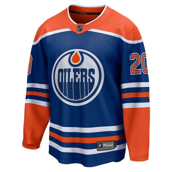 Curtis Lazar Edmonton Oilers Home Breakaway Jersey - Royal - Image 3